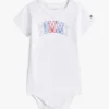 Flerfarget body med Tommy-logo til babyer