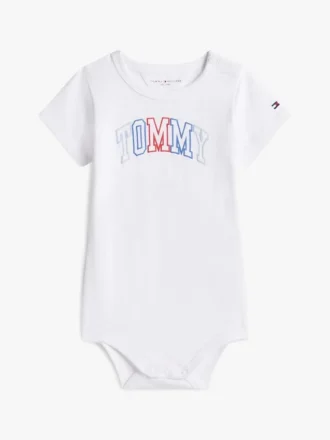 Flerfarget body med Tommy-logo til babyer