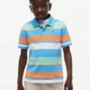 Flerfarget stripet stretch-polo for barn