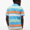 Flerfarget stripet stretch-polo for barn