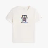 Flerfarget T-skjorte med monogram for barn