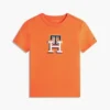 Flerfarget T-skjorte med monogram for barn
