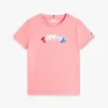 Flerfarget T-skjorte med puff-logo for barn