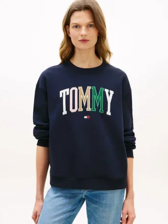 Flerfarget Varsity Tommy Logo-genser