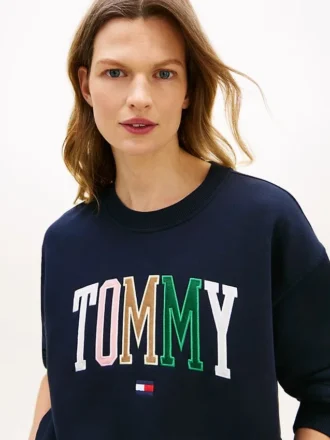 Flerfarget Varsity Tommy Logo-genser