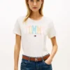 Flerfarget Varsity Tommy-logo T-skjorte