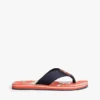 Flip-flops med blomstertrykk