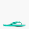 Flip-flops med metallbeslag og monogramtrykk Flip-flops med metallbeslag og monogramtrykk