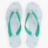 Flip-flops med metallbeslag og monogramtrykk Flip-flops med metallbeslag og monogramtrykk