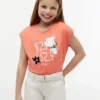 Flip Sequin Floral Logo T-skjorte for barn