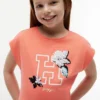 Flip Sequin Floral Logo T-skjorte for barn