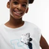 Flip Sequin Floral Logo T-skjorte for barn