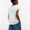 Flip Sequin Floral Logo T-skjorte for barn