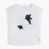 Flip Sequin Floral Logo T-skjorte for barn