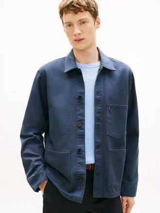 Garment-Dyed Denim Chore Jacket
