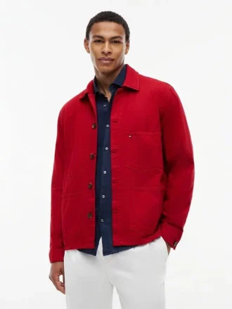 Garment-Dyed Denim Chore Jacket