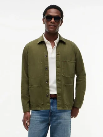 Garment-Dyed Denim Chore Jacket