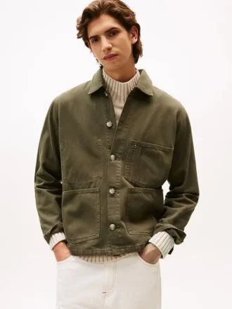 Garment-Dyed Denim Chore Jacket