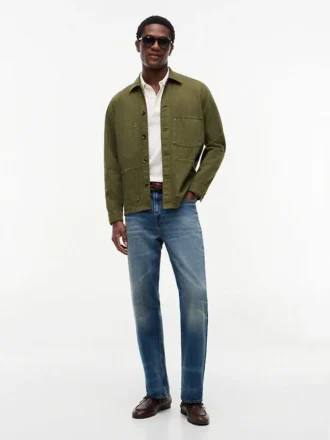 Garment-Dyed Denim Chore Jacket