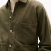 Garment-Dyed Denim Chore Jacket