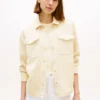 Garment-Dyed Denim Shirt Jacket