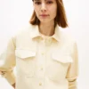 Garment-Dyed Denim Shirt Jacket