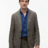Garment-Dyed Linen Casual Blazer