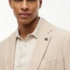 Garment-Dyed Linen Casual Blazer