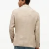 Garment-Dyed Linen Casual Blazer