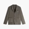 Garment-Dyed Linen Casual Blazer