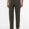 Garment-Dyed Linen Tapered Bukser