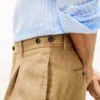 Garment-Dyed Linen Tapered Bukser