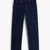 Garment-Dyed Regular Straight Jeans