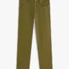 Garment-Dyed Regular Straight Jeans