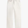 Garment-Dyed Straight Jeans