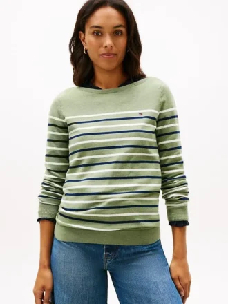 Gensere med båthals og flere striper