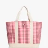 Gingham-canvasveske
