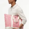 Gingham-canvasveske