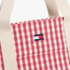 Gingham-canvasveske