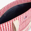 Gingham-canvasveske