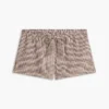Gingham-shorts i linblanding
