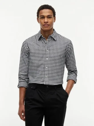 Gingham-skjorte i regular fit