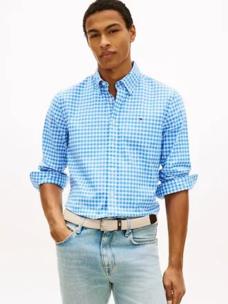 Gingham-skjorte i regular fit
