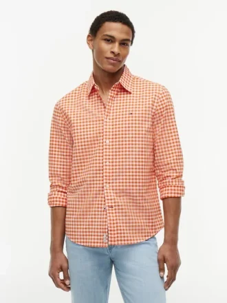 Gingham-skjorte i regular fit
