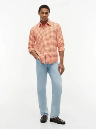Gingham-skjorte i regular fit