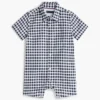 Gingham-sortsall for babies