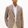 Glen Plaid-blazer i ullblanding
