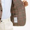 Glen Plaid-blazer i ullblanding