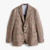 Glen Plaid-blazer i ullblanding