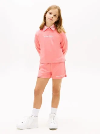 Glitter-shorts med Tommy-logo for barn